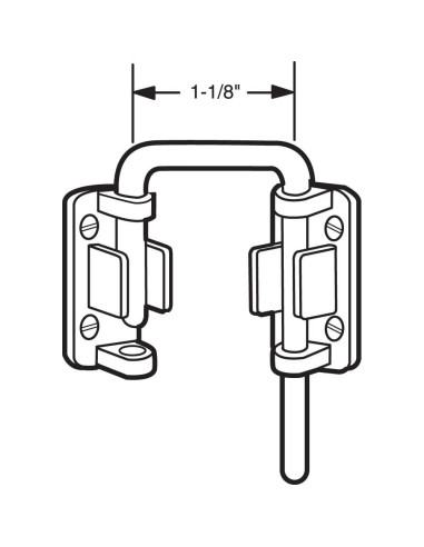 Cerradura de Bucle Prime-Line U 9846 para Puerta Corrediza