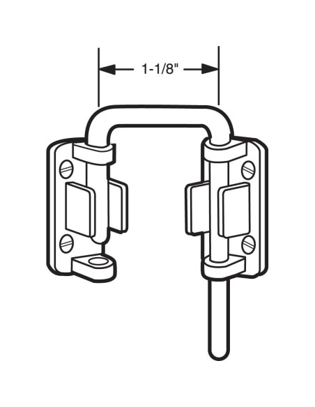 Cerradura de Bucle Prime-Line U 9846 para Puerta Corrediza