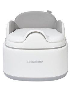 Asiento de Entrenamiento para Baño Bebamour Gris 3 en 1 2