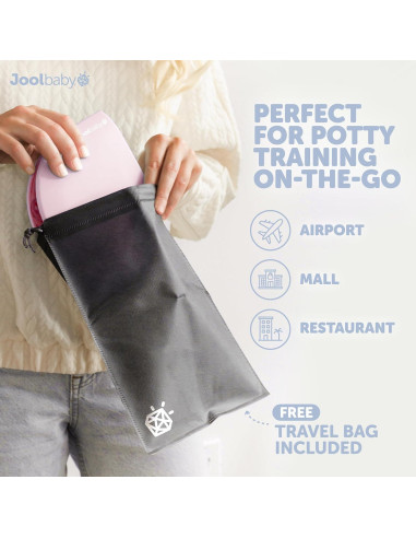 Asiento de Baño Plegable Jool Baby Rosa para Niños