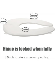 Asiento de inodoro portátil Funbliss para niños blanco 2