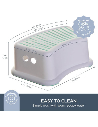 Escalón Dreambaby Menta Antideslizante para Niños 36.4 cm