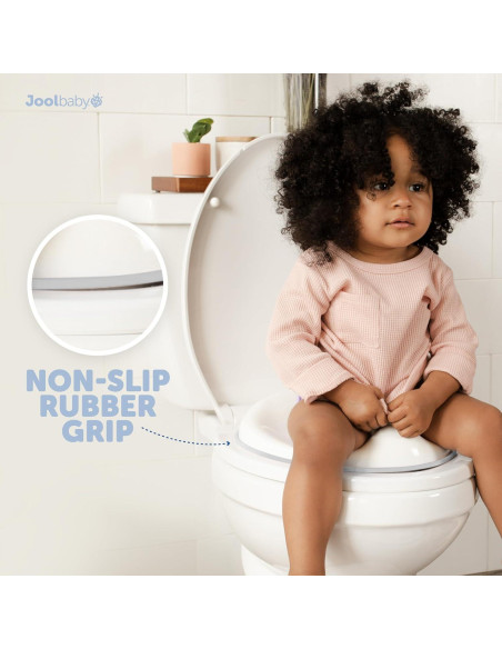 Asiento de Entrenamiento para Baño Jool Baby Gris Antideslizante
