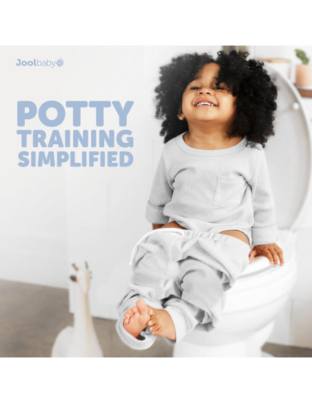 Asiento de Entrenamiento para Baño Jool Baby Gris Antideslizante
