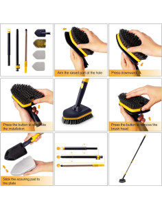 Cepillo de Limpieza Telescópico Yocada 58.2 cm Azulejos 2