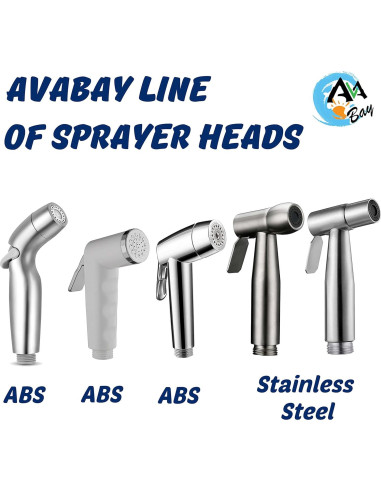 Cabezal de Rociador Dual AVAbay Cromado para Bidet y Mascotas