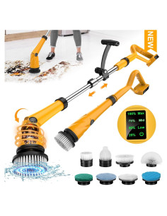 Limpiador eléctrico Dewalt 20V 1500 RPM con 8 cepillos