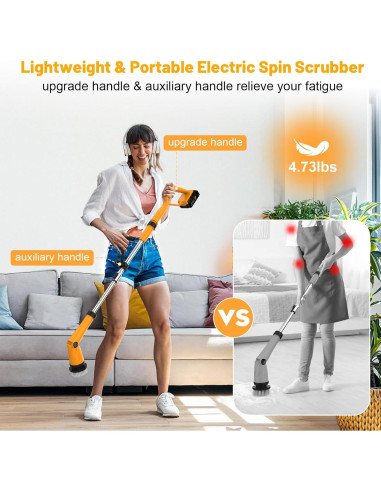 Limpiador eléctrico Dewalt 20V 1500 RPM con 8 cepillos