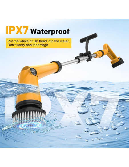 Limpiador eléctrico Dewalt 20V 1500 RPM con 8 cepillos