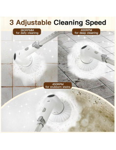 Limpiador Eléctrico Clelifove con 8 Cabezas y 3 Velocidades 2
