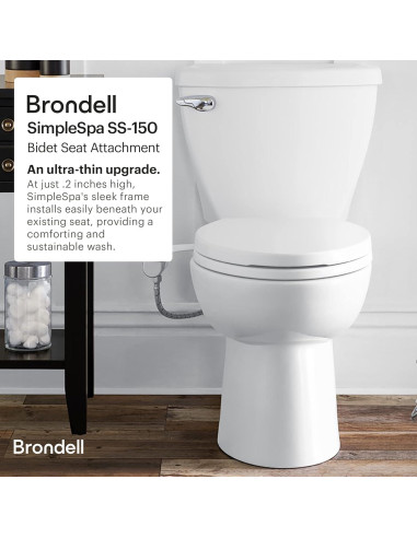 Bidet Brondell SimpleSpa SS-150 Agua Fresca No Eléctrico