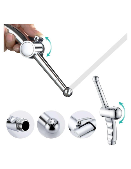Rociador de Bidet Manual Barrock Cromo 7 Orificios
