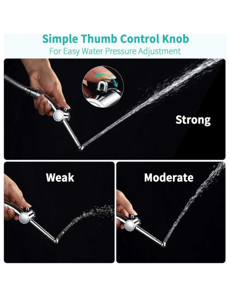 Rociador de Bidet Manual Barrock Cromo 7 Orificios