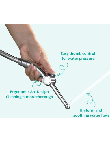 Rociador de Bidet Manual Barrock Cromo 7 Orificios