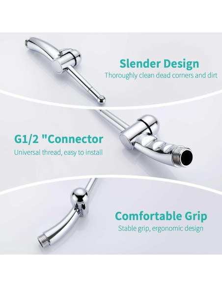 Rociador de Bidet Manual Barrock Cromo 7 Orificios