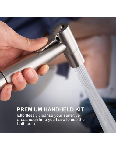 Rociador de Bidet Droiee Acero Inoxidable 1.2m Ajustable