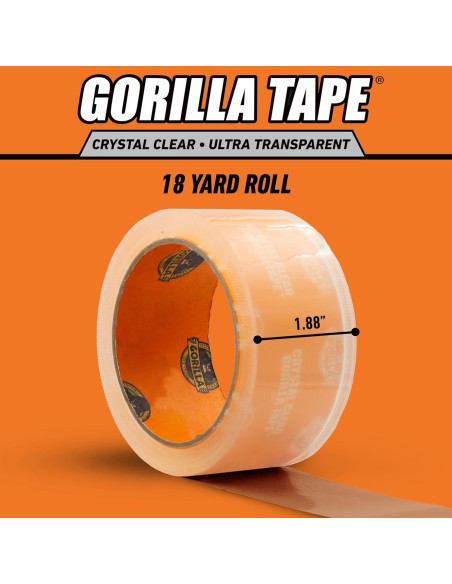 Cinta Ducto Transparente Gorilla 4,78 cm x 16,46 m Resistente Cinta Ducto Transparente Gorilla 4,78 cm x 16,46 m Resistente