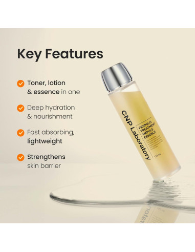 Tónico Hidratante CNP Honey Glow Booster 150 ml Piel de Cristal