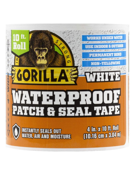 Cinta Impermeable Gorilla Patch & Seal 10 m Blanca