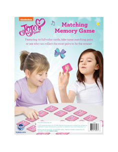Juego de Memoria TCG JoJo Siwa - 72 Cartas Coloridas para Niños 2