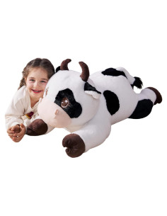 IKASA Vaca Juguete de Peluche Gigante 77.85 cm Suave