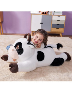 IKASA Vaca Juguete de Peluche Gigante 77.85 cm Suave 2