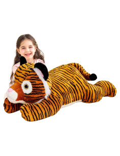 IKASA Tigre de Peluche Gigante 76 cm Suave y Esponjoso