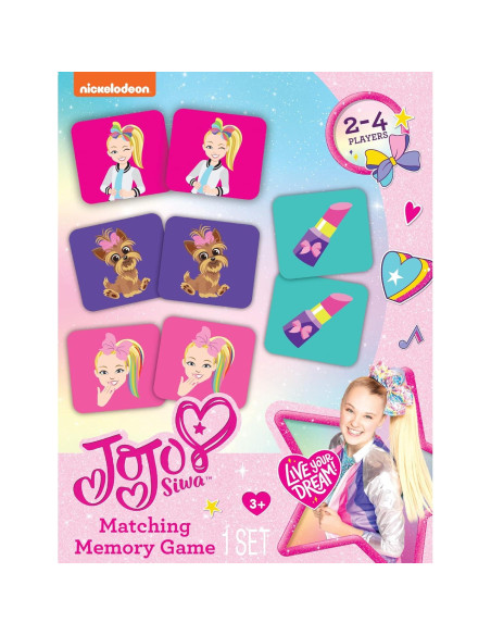 Juego de Memoria TCG JoJo Siwa - 72 Cartas Coloridas para Niños