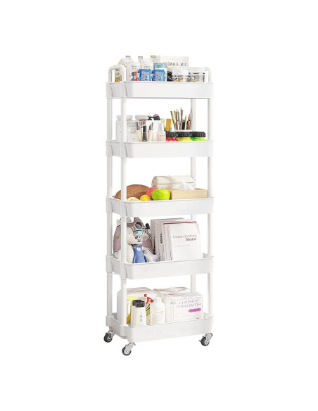 Carro de Utilidad Rodante UDEAR 5 Niveles Blanco