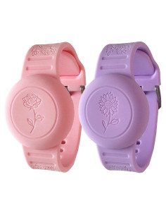 Paquete de 2 pulseras impermeables Tyanuzz para AirTag