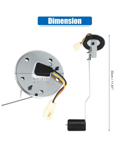 Medidor de Tanque de Combustible X AUTOHAUX para Toyota Hilux 1983-1998