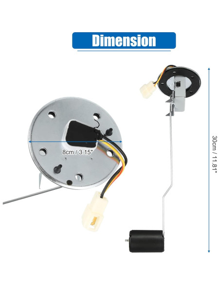 Medidor de Tanque de Combustible X AUTOHAUX para Toyota Hilux 1983-1998