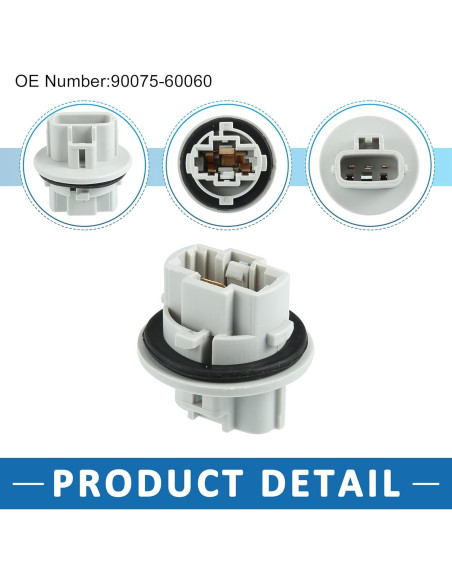 Portalámpara de luz de señal trasera A ABSOPRO para Toyota Corolla 2009-2013