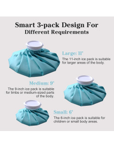 Bolsa de Hielo Reutilizable Lamnes - 3 Tamaños 15/23/28 cm 2