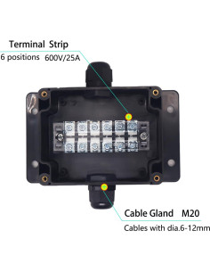 Caja de Conexiones Eléctrica IP67 YETLEBOX 11.5x9x5.5cm 2