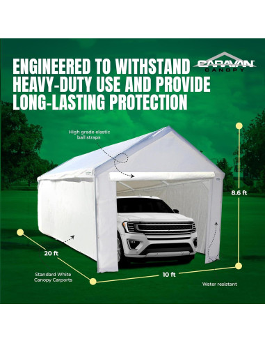 Paredes Laterales Carpa Canopy Caravan Domain 3.05x6.1m Blancas