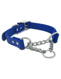 Collar Martingale Azul Regal Dog para Perros Pequeños - Biothane Impermeable
