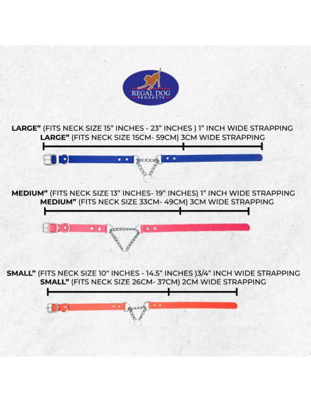 Collar Martingale Azul Regal Dog para Perros Pequeños - Biothane Impermeable