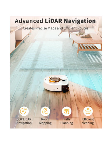 Aspirador Robot UBPET V10 para Mascotas, 22000 Pa, WiFi, HEPA