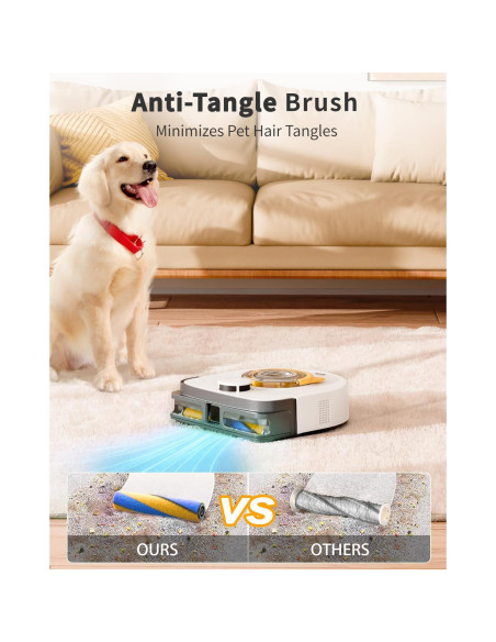 Aspirador Robot UBPET V10 para Mascotas, 22000 Pa, WiFi, HEPA