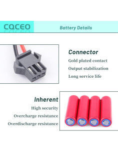 Batería de Reemplazo 3400mAh 14.4V para Aspiradora Lefant M201 2