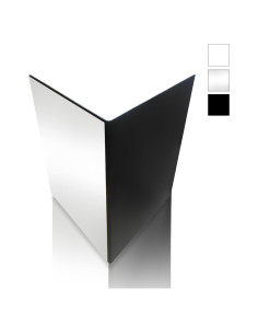 Reflector de Luz TORMEN 42x30 cm 3 en 1 A3 Blanco Negro Plata