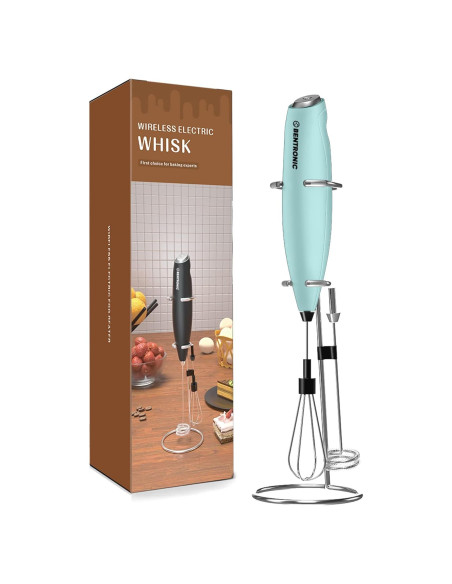 Batidor de leche eléctrico Bentronic doble varilla 22.86 cm