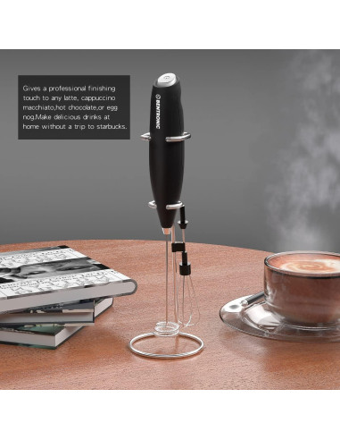 Batidor de leche eléctrico Bentronic doble varilla 22.86 cm