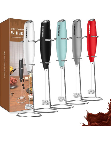 Batidor de leche eléctrico Bentronic doble varilla 22.86 cm