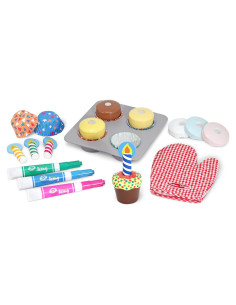 Juego de Cocina de Madera Melissa & Doug - Cupcakes Decorativos
