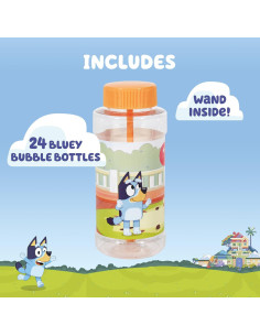 Burbujas Bluey 24 Botellas 118 ml con Varitas 2