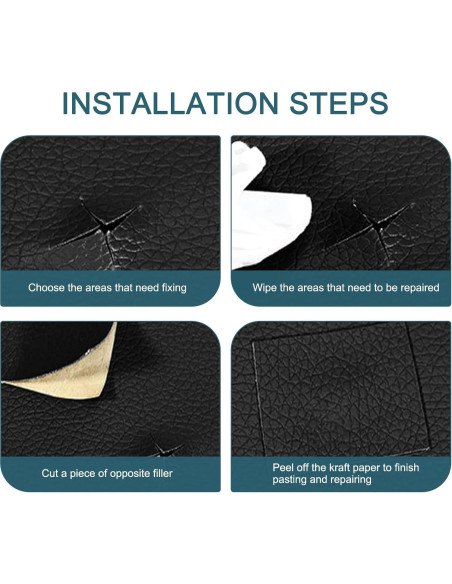 Etiqueta de Reparación de Cuero Civwesi 152x7.6cm Autoadhesiva Etiqueta de Reparación de Cuero Civwesi 152x7.6cm Autoadhesiva