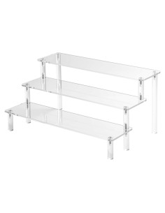 Soporte de Exhibición Acrílico 3 Niveles Hoewina 30cm