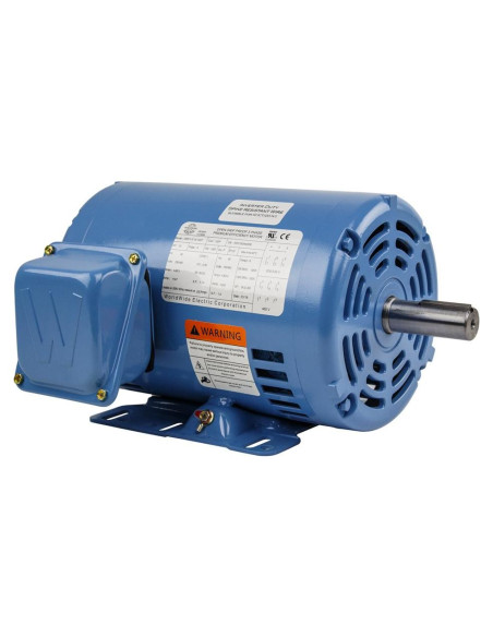Motor Eléctrico 1.5 HP 3 Fases ODP Worldwide Electric 1800 RPM